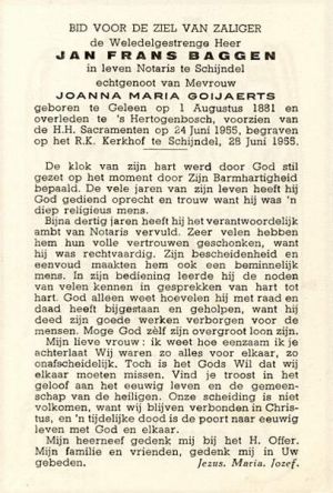 Baggen_ Jan Frans_ (1881-1955).