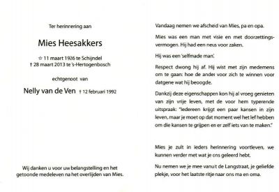 Marinus Heesakkers (1926 - 2013).