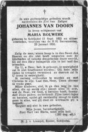 Johannes van Doorn (1853-1931).