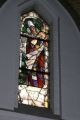 De Boschwegse kerk Onze Lieve Vrouw van de Heilige Rozenkrans, glas in lood raam (1951) van Luc van Hoek uit Goirle, voorstellende Maria, de zuster van Mozes. Voor meer details klik hier.