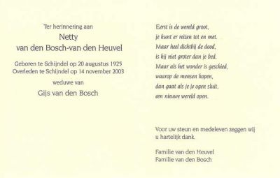 Netty van den Heuvel (1925-2003).