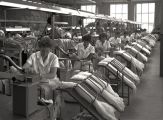 Productie van kousen in de fabriek van Jansen de Wit. Voor meer details klik hier.