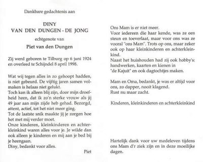 Diny de Jong (1924-1998).