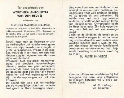 Wouthera Antoinetta van den Heuvel (1924-1972).